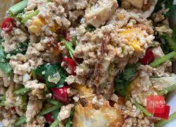 Illustration of how to make tofu mixed with eggs 4