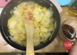 vinegar juice Illustration of how to make cabbage 17