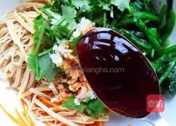 Dry tofu Illustration of how to stir spinach 11