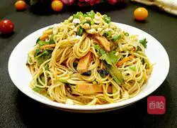 Illustration of how to make saliva cold noodles 14