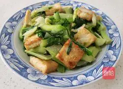 Shanghai Green Fried Tofu Recipe Illustration 5