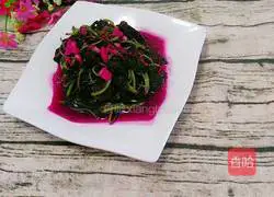 Illustration of how to make stir-fried red amaranth 7