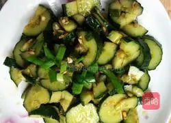 Illustration of Homemade Cucumber Mixing 4