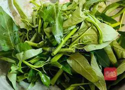 Fried water spinach Practice illustration 2