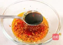 Illustration of how to make cold fungus, cucumber and yuba 9