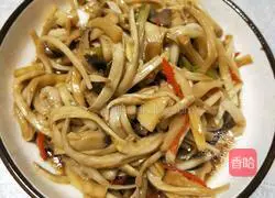 Illustration of how to make cold Pleurotus eryngii mushrooms 4