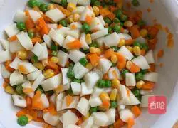 Illustration of how to make colorful yam grains 4