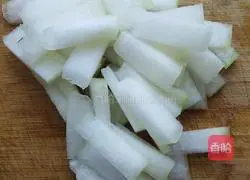 Illustration of how to make fried winter melon 1