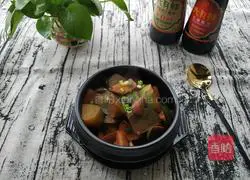 Illustration of how to make radish and mushroom stew 13