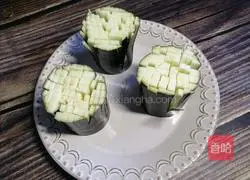 # steamed vegetables# chrysanthemum and eggplant recipe illustration 4