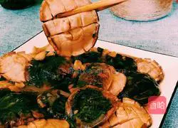 Illustration of how to make abalone with sauce 7