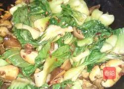 Illustration of how to make shiitake mushrooms and sea greens 4