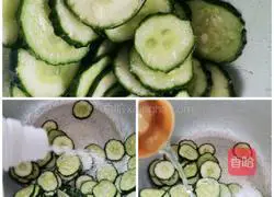 Illustration of how to make sweet and sour cucumber 4