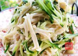 Illustration of how to make cold enoki mushrooms 5