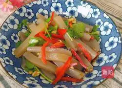 Illustration of how to make cold konjac 7