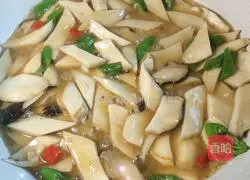Illustration of how to make oyster mushrooms in oyster sauce 7