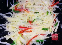 Stir-fried shredded potatoes Illustration of how to do it 8