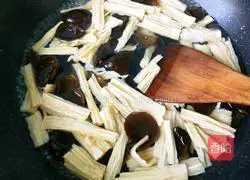 Illustration of how to make cold fungus and yuba 7