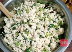 Illustration of how to make cabbage tofu foam 5