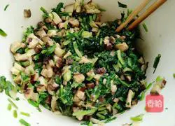 Illustration of how to cook pickled vegetables and steamed shiitake mushrooms 8