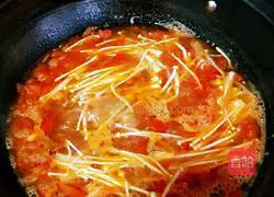 Enoki mushroom tomato tofu soup recipe 20