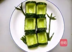 Illustration of how to announce spring with green bamboo 6