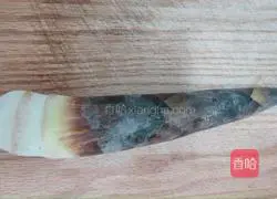 Illustration of how to make shredded bamboo shoots, pickled vegetables and stir-fry dried tofu 3