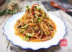 Illustration of how to make cold shredded potatoes 15