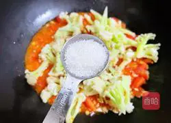 Illustration of how to make tomato and cauliflower 10