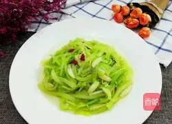 Illustration of how to make stir-fried lettuce 7