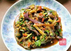 Illustration of how to make cold eggplant 8