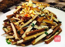 Illustration of how to make cold spiced dried tofu 6