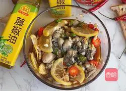Illustration of how to make Sichuan-style lemon-flavored oysters 6