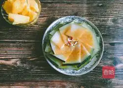 Illustration of how to make steamed winter melon 7