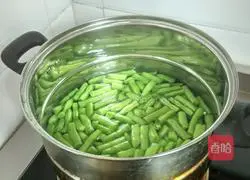Illustration of how to make cold green beans 6