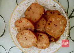 Illustration of how to make glutinous rice lotus root 6
