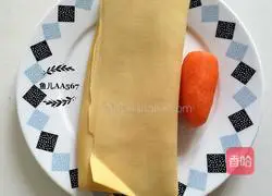 Illustration of how to make cold shredded dried tofu 1