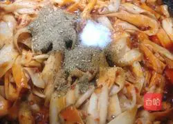 Illustration of how to make red oil King Oyster Mushroom 7