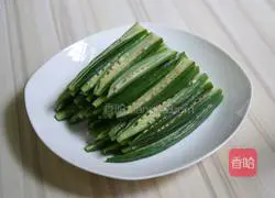 Illustration of how to make cold okra 8