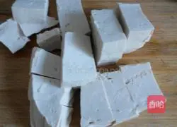 Illustration of how to make fried tofu with loofah 2