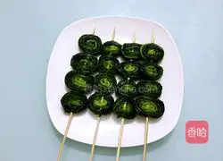 Illustration of grilled leeks 7