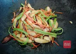 Illustration of how to make three shredded vegetables 5