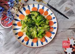 Illustration of how to make fried carrots with broccoli 18