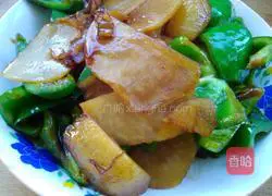 Illustration of how to make green pepper and potato slices 5