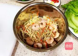 Illustration of how to make shrimps mixed with vegetables 6