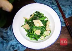 Apricot abalone Illustration of how to make stir-fried sweet potato leaves with mushrooms 10