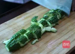 Illustration of original mustard salad with cucumber and fungus 1