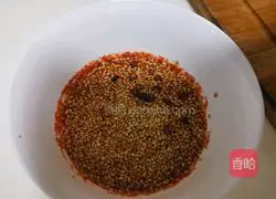 Illustration of how to make saliva chicken 2