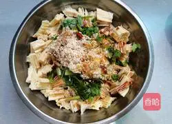 Illustration of how to make cold yuba 13