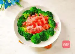 Illustration of how to make green trees and red flowers 8